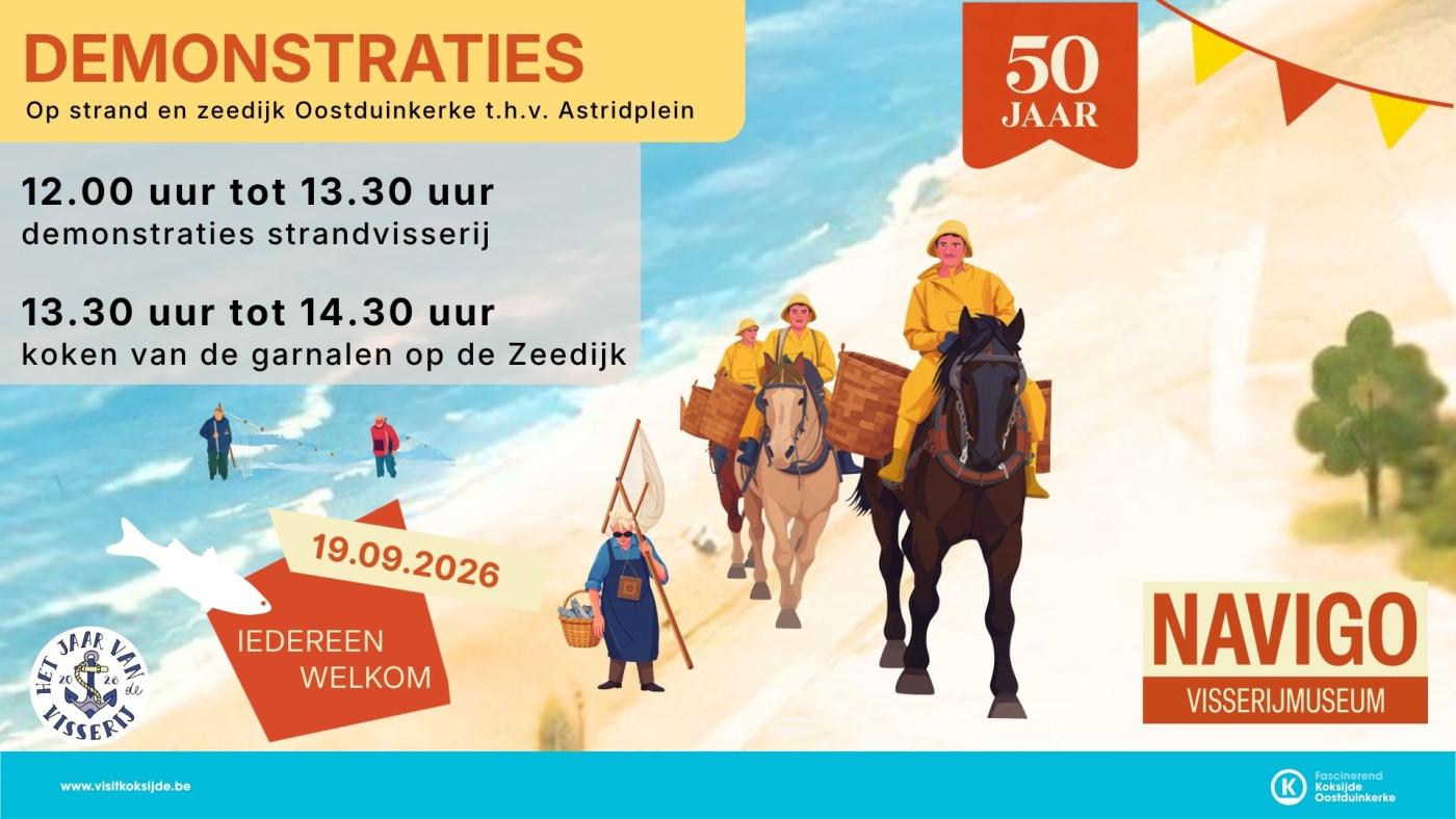 demonstratie strandvisserij op 19 september