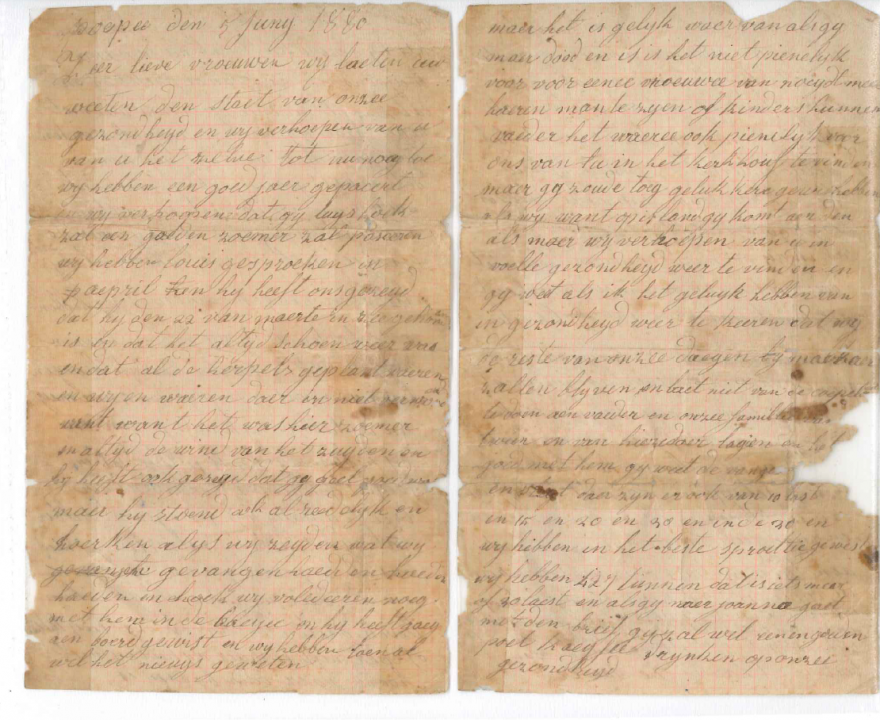 Brief van IJslandvaarder Charles Desaever, daterend van 5 juni 1880. (deel 1)