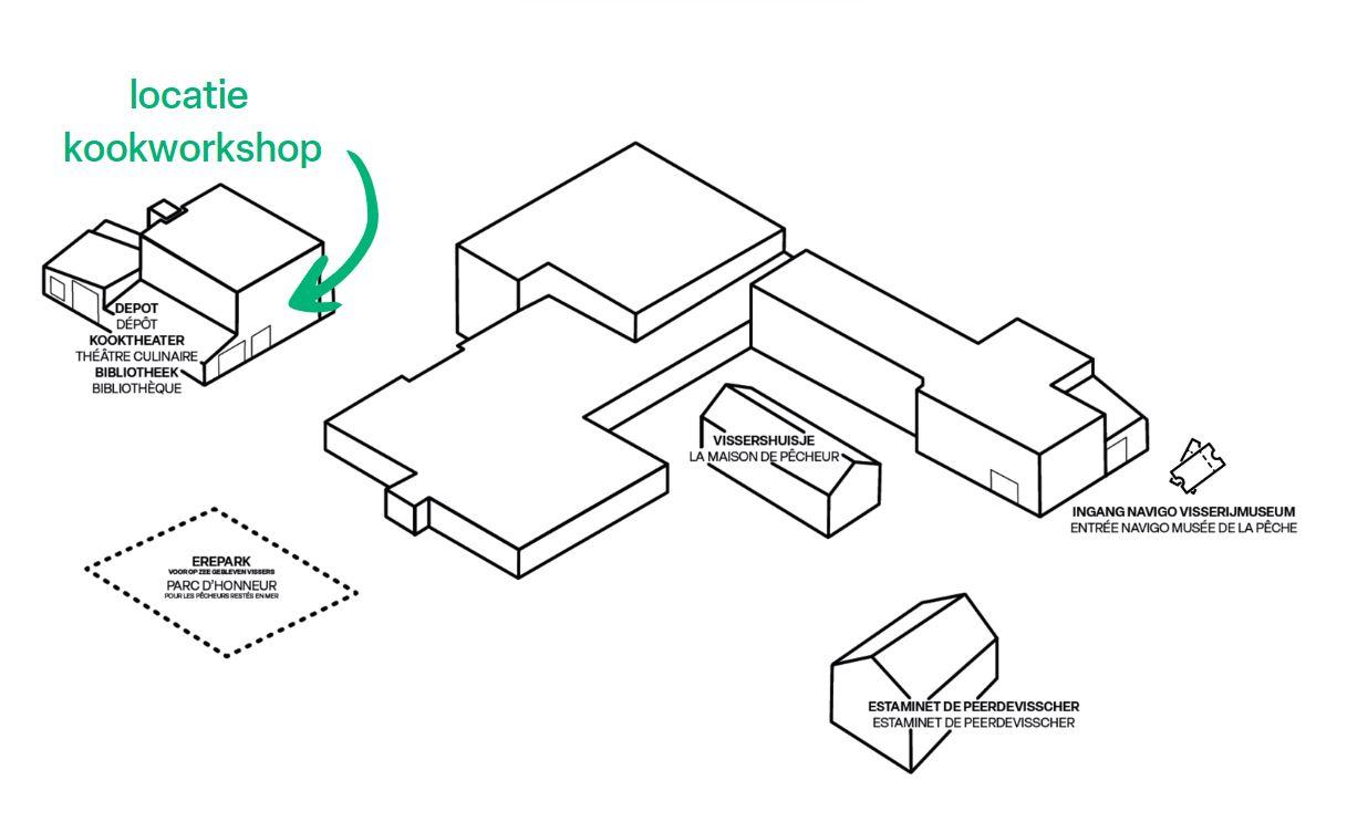  deze activiteit vindt plaats in de keuken van het depotgebouw, schuin tegenover het Erepark. Bij deze workshop is geen bezoek aan het museum voorzien.